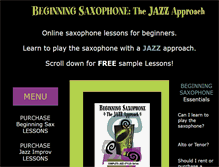 Tablet Screenshot of beginningsax.com